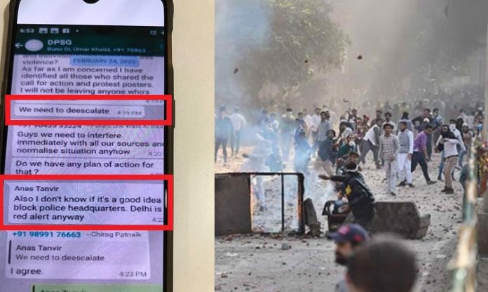 WhatsApp chats acquired show Delhi Riots were planned