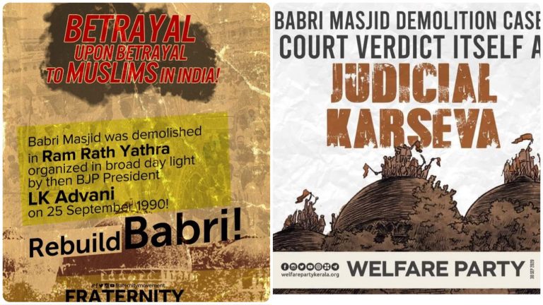 #RebuildBabri: Islamists on social media urge Muslims to reconstruct Babri structure in Ayodhya following the acquittal of all accused