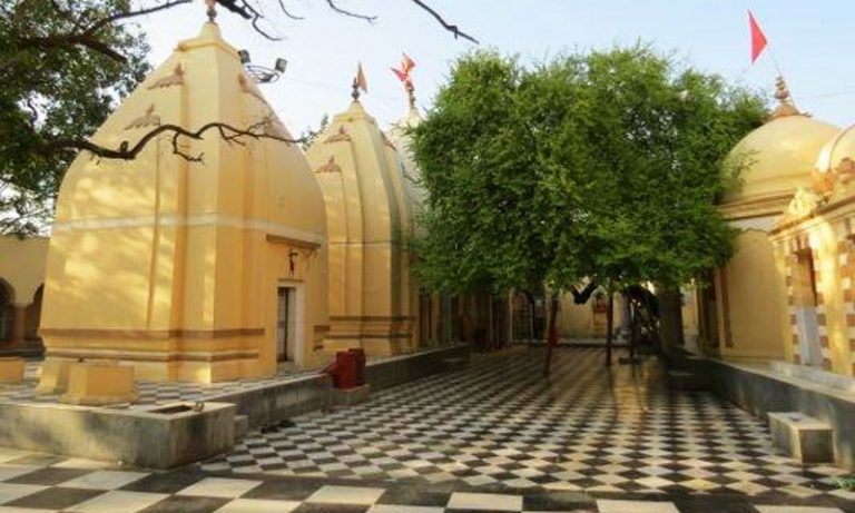 Caretaker and Devotees of Panchbakhtar Mahadev temple in Jammu protest against the construction of multilayer parking and commercial complex on the temple land