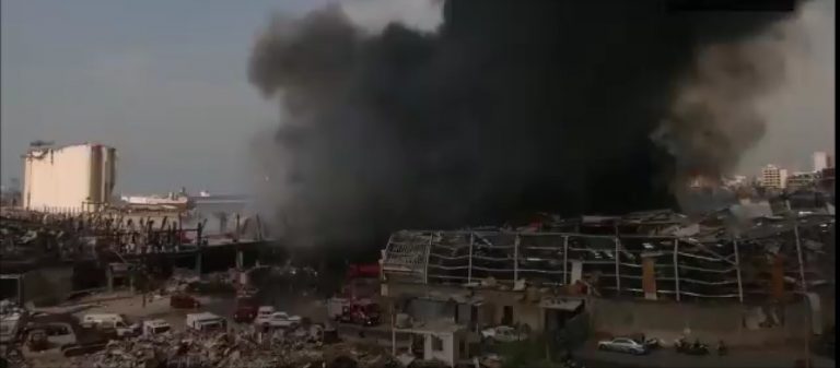Beirut in fumes again, fire breaks out at Beirut port a month after devastating explosion in the city
