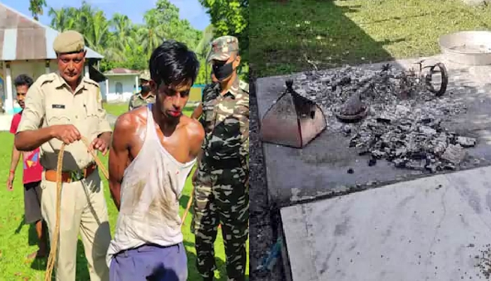 Assam: One Rafiqul Ali desecrates a 16th century Vaishnava Satra in Barpeta, burns the Holi Guru Ashan
