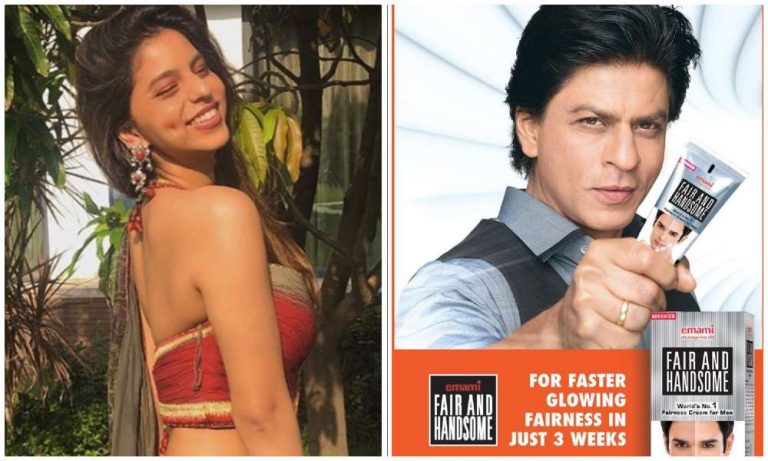 Fair and Handsome brand ambassador Shah Rukh Khan’s daughter Suhana Khan claims she was called ugly for having brown skin