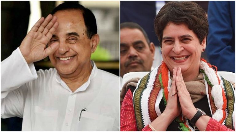 Hours after expressing displeasure over new BJP team, Subramanian Swamy retweets report that hails Priyanka Gandhi