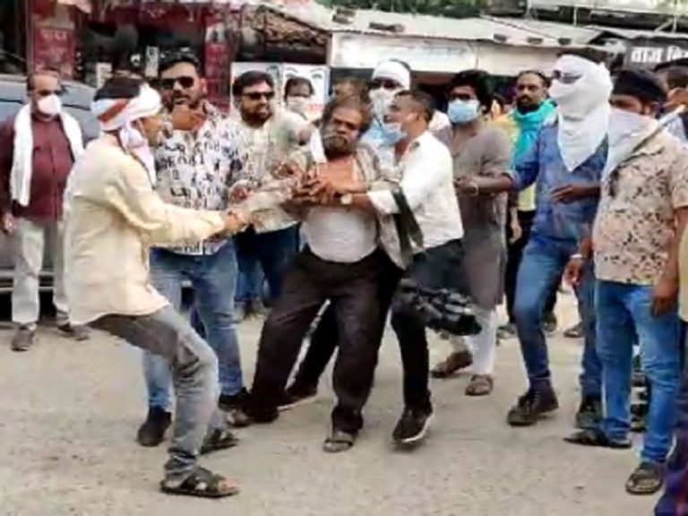 Chhattisgarh: Journalist Kamal Shukla dragged on street, beaten up by Congress goons