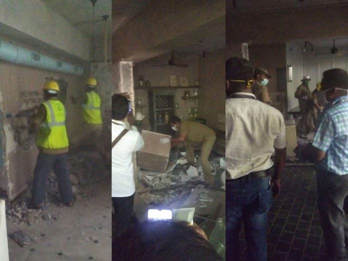 Demolition drive at Kangana Ranaut Office