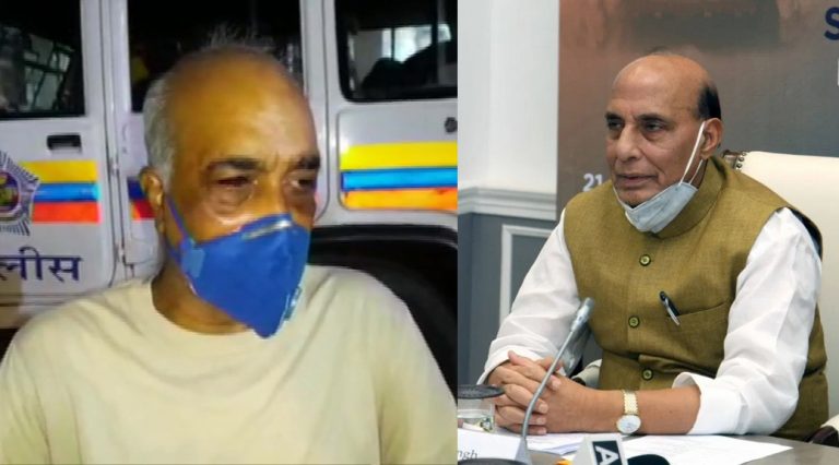 Defense Minister Rajnath Singh talks to Navy veteran Madan Sharma attacked by Shiv Sena goons, calls such attacks deplorable