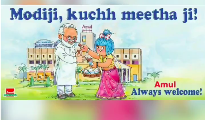 Amul wishes PM Modi on behalf of 3.6 million farmers of Gujarat, wins Internet