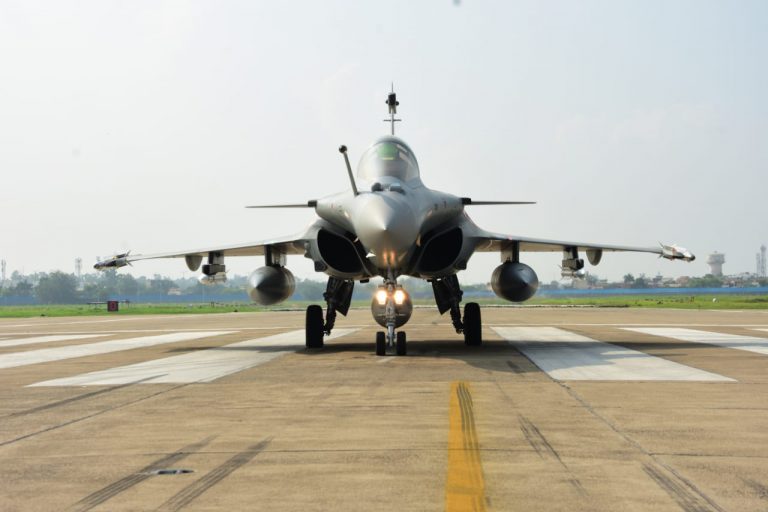 Rafale fighter jets formally inducted in Indian Air Force at Ambala Air Base in the presence of French defence minister