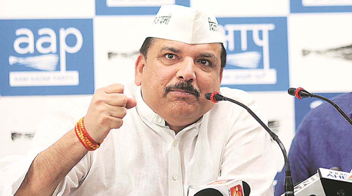 Delhi Liquor scam case Sanjay Singh cries foul as ED raids AAP leaders