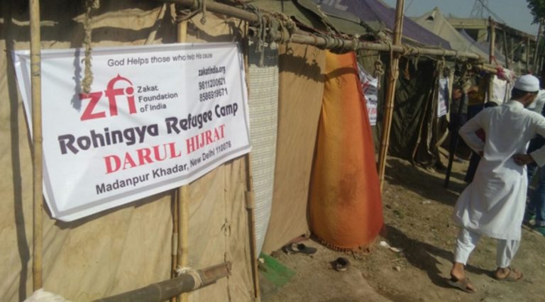 Zakat Foundation, which assists Muslims get recruited into civil services, helps Rohingyas get settled in Delhi in camps