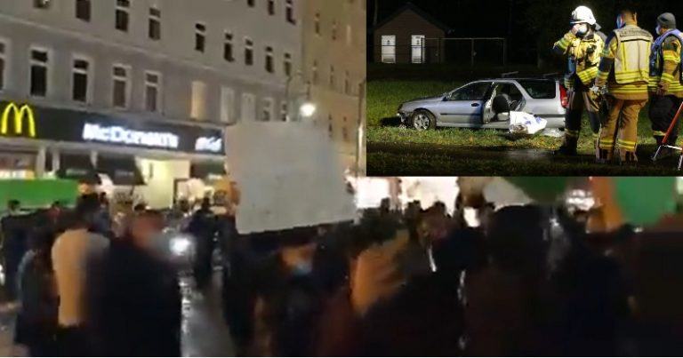 Berlin: Amidst chants ‘Allahu Akbar’ and ‘La Ilaha Illalaha’, Muslims protest against President Emmanuel Macron after France faces Islamist attacks