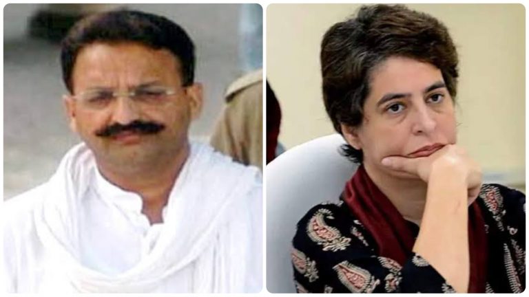 BJP MLA Krishnanand Rai’s widow writes to Priyanka Gandhi urging her to stop shielding Mukhtar Ansari, accused of killing her husband