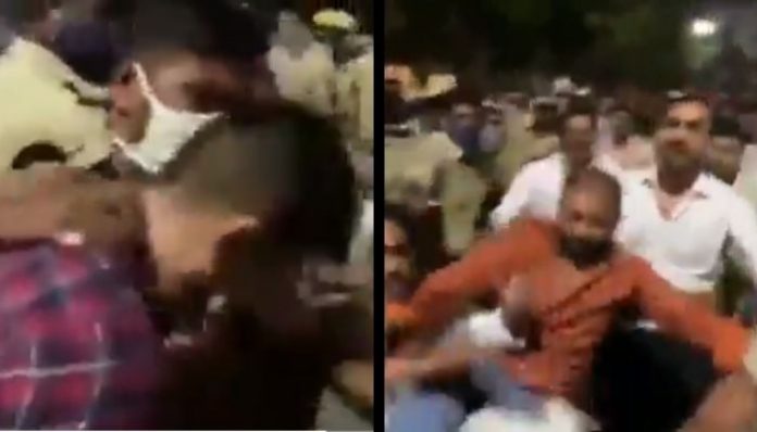 Congress goons attack ANI journalist in Telangana during protest rally