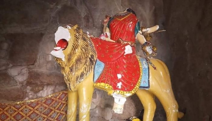 Pakistan: Hindu temple vandalised during Navratri, idol of Hinglaj Mata broken by miscreants in Sindh