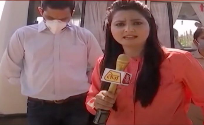 Aaj Tak journalist who heckled Hathras SDM tests positive for coronavirus