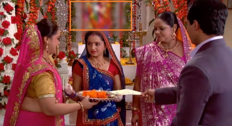 Turkish channel blurs Radha Krishna murtis while telecasting a dubbed version of Hindi serial