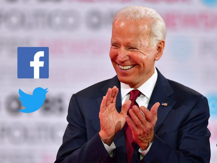 Twitter Facebook block article against Joe Biden
