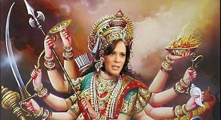 Kamala Harris’ niece deletes morphed picture of Maa Durga after netizens ask her if she would do the same to Islam