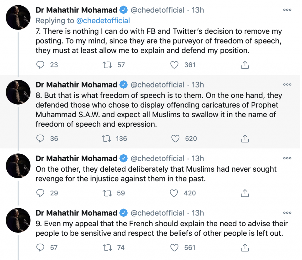Tweets by Mahathir Mohamad
