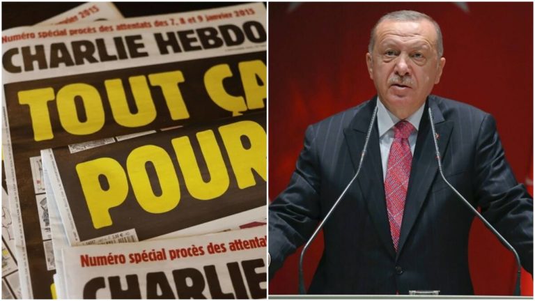 Charlie Hebdo mocks Turkish President Recep Erdogan in its latest cartoons, shows him lifting a skirt of woman wearing ‘hijab’