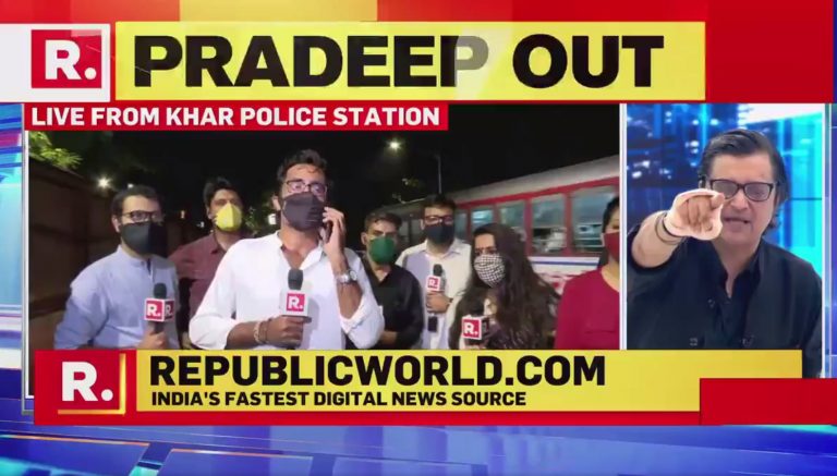 Pradeep Bhandari comes out of Khar police station after 10 hours of questioning, says cops told him that they had ‘orders from the top’ to interrogate him