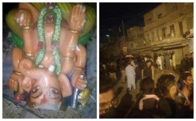 Old Hindu temple demolished, idols and relics thrown out in Karachi, Pakistan