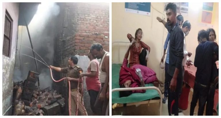 UP: Explosion in illegal firecracker factory in Kushinagar, house owner Javed and 3 others dead