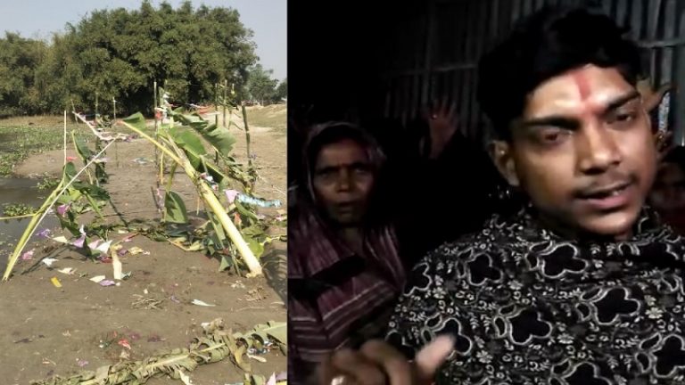 Bihar: Tension in Katihar district after Islamist mob desecrate, vandalise Chhath Puja ghat