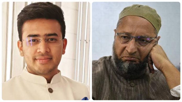 BJP's Tejasvi Surya likens AIMIM chief Asaduddin Owaisi to Pakistan's founder Mohammad Ali Jinnah