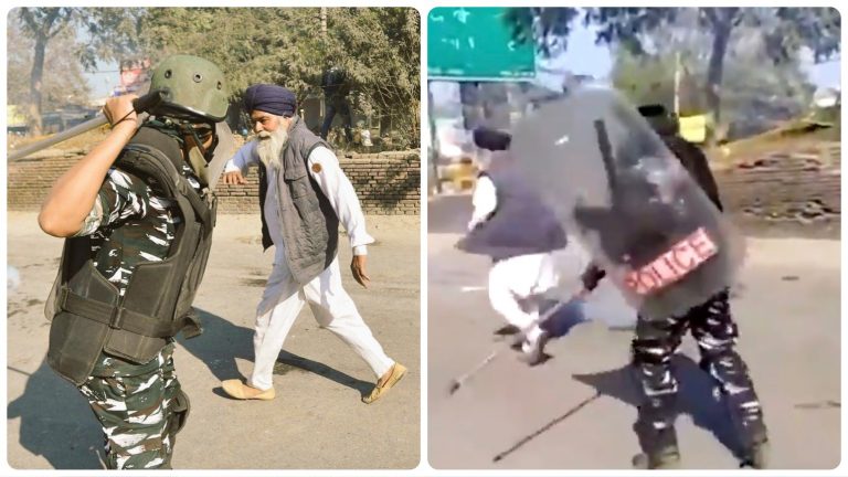 The truth about the viral picture, shared by Rahul Gandhi, where police can be seen ‘beating up’ an old farmer