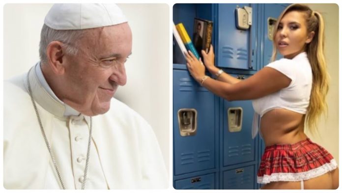 Pope Francis caught liking a raunchy picture of bikini model Natalia Garibotto on Instagram