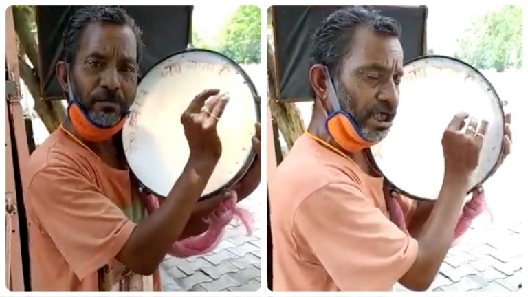 “Bharat ko hai Bharat ko bachana”: Man praises PM Modi in his song creating awareness about coronavirus, video goes viral