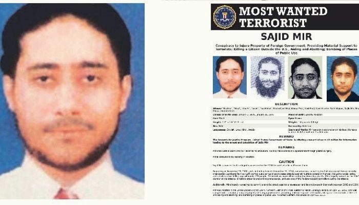 US govt announces 5 million dollar reward for information on Pakistani terrorist Sajid Mir, involved in 2008 Mumbai attacks