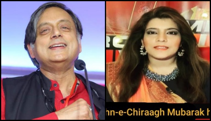 Theatre of absurd: Shashi Tharoor uses morphed image of anchor to wish ‘Jashn-e-Chiraagh’ on Diwali, anchor deletes original post and defends Tharoor