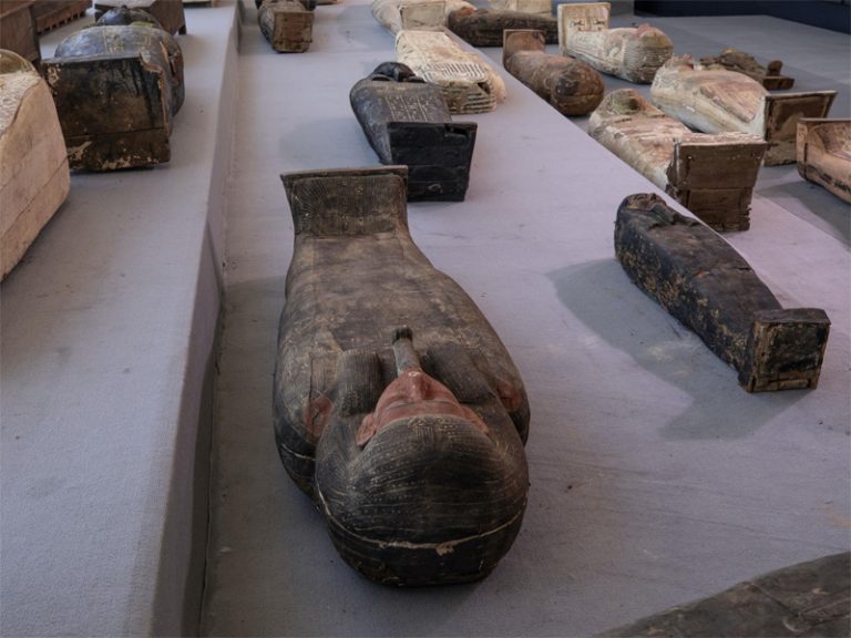 Egypt unearths over 100 ancient coffins from Saqqara’s 2500-year-old burial site