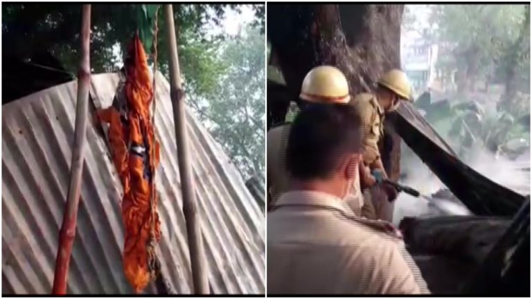 West Bengal: BJP office in North 24 Parganas district burnt down, party blames TMC