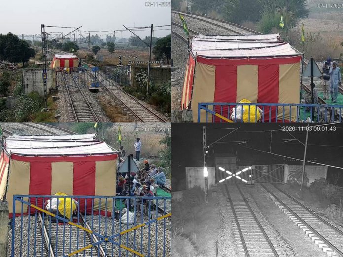 Blocked Railway Tracks in Punjab have disrupted supply of goods