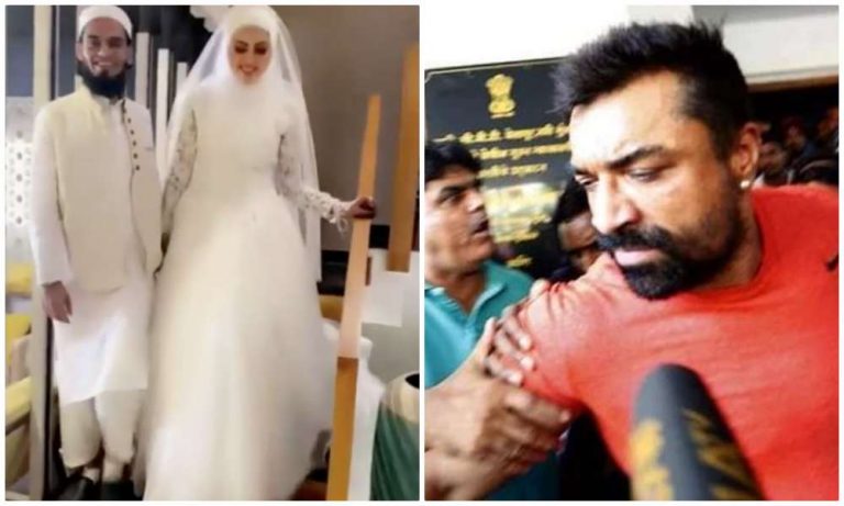 Actress Sana Khan who quit bollywood for Islam marries a Muslim cleric who was introduced to her by hatemonger Ajaz Khan