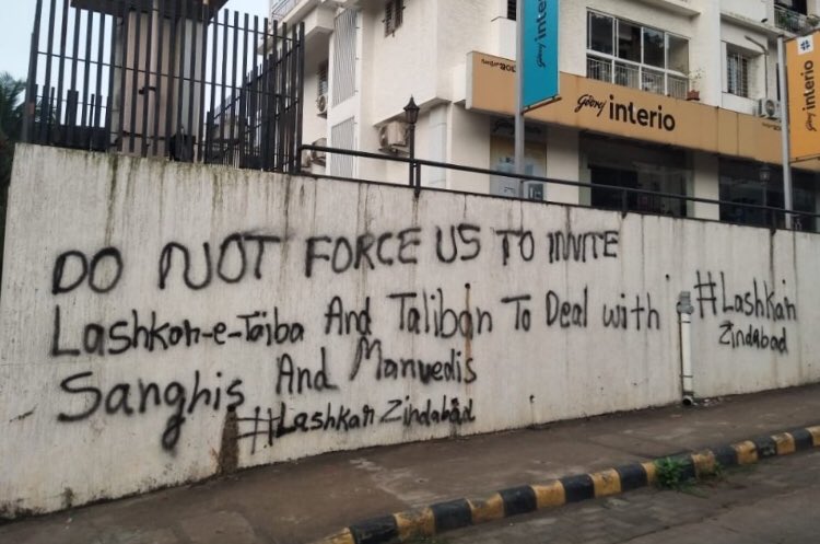 ‘Lashkar Zindabad’: Mangaluru sees graffiti threatening to take LeT and Taliban’s help to eliminate ‘Sanghis’ and ‘Manuvadis’