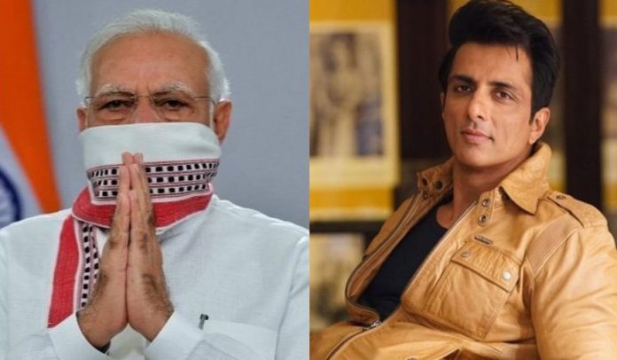 Sonu Sood, Narendra Modi Twitter engagements