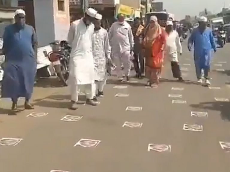 Gujarat Police register FIR against seven including Congress Councillor of AMC for pasting posters of French President on roads