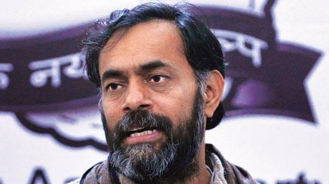 Yogendra Yadav stopped from being a part of 'farmers' delegation