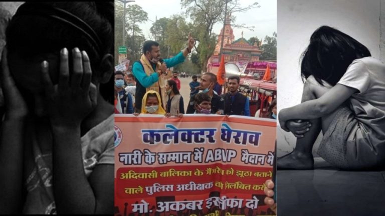Chhattisgarh: One tribal minor girl gang-raped and another pressured to convert, 14 ABVP workers arrested during protest demanding justice