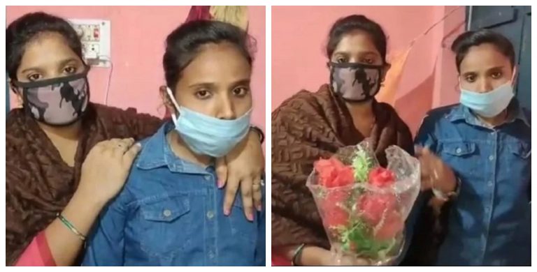Jharkhand: Lesbian cousin sisters marry each other in a temple, had fled from home to live together