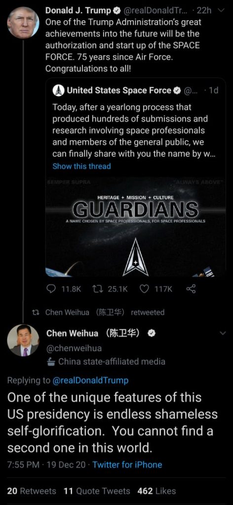 Chen Weihua is clearly not fond of the US political system