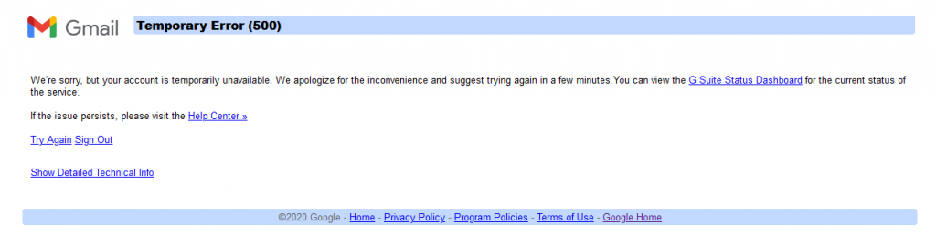 Gmail is down along with other Google services
