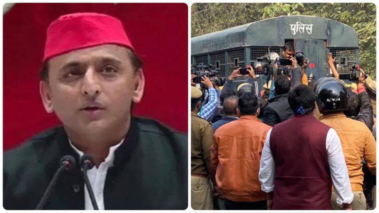 Uttar Pradesh: Akhilesh Yadav and other Samajwadi Party leaders put under ‘house arrest’ ahead of ‘Kisan Yatra’