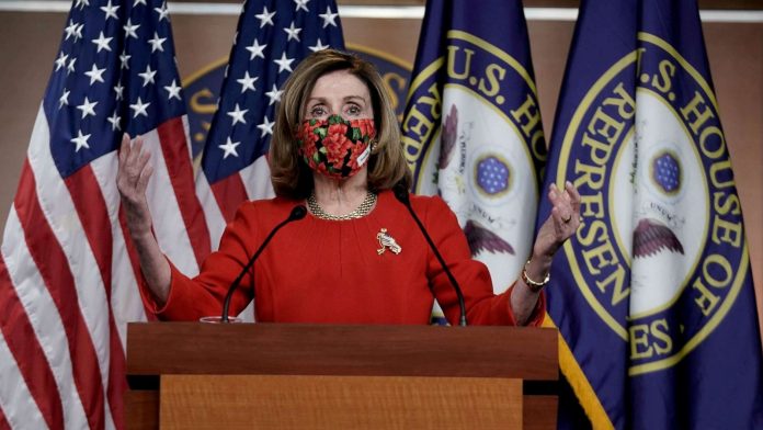 Nancy Pelosi, House Majority Leader, Covid relief bill passed by House and Senate