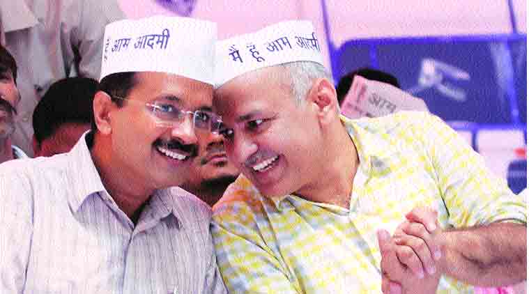 AAP sits on dharna outside Kejriwal’s house, because he could not join farmers due to imaginary house arrest