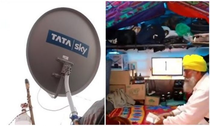 Farmers get DTH connections at protests